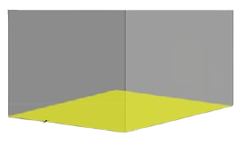 FIBC bulk bag with a flat bottom for stable storage and transport.